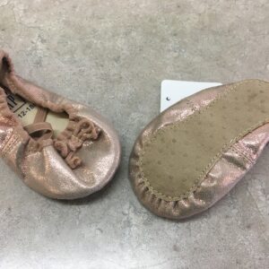 Dance Shoes - Size 3, 12-18 Month, Pink Gold Gap Ballet Shoe