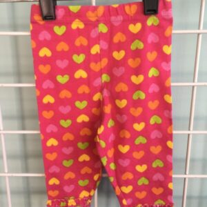 Size 03/06 Month - Pink Heart Legging