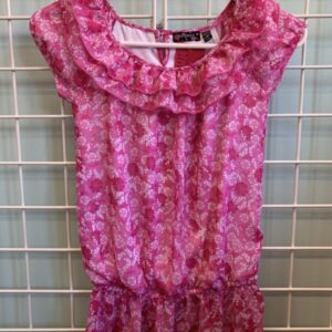 Size 7/8 - Pink/White Floral Shirt