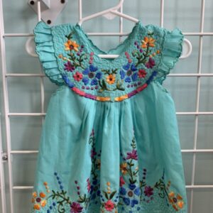 Size 12 Month - Blue Stitched Dress
