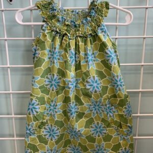 Size 18/24 Month - Green/Blue Tea Dress