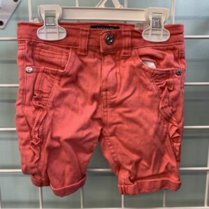 Size 4 - Pink Ruffle Bermuda Jean Short