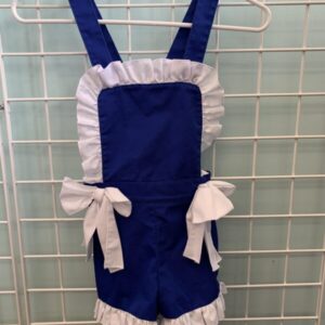 Size 5 - Blue/White Ruffle Summer Romper