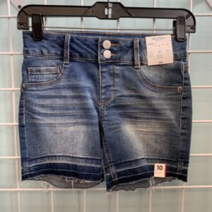 Size 10/12 - Blue Arizona Midi Jean Short (New)