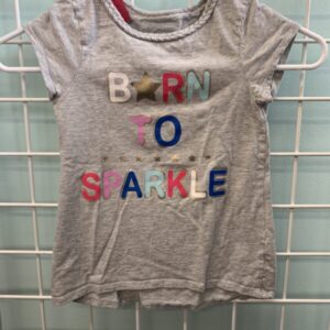 Size 5 - Grey Born to Sparkle Shirt
