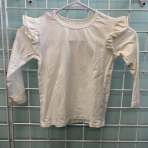 Size 6 - White Ruffle Shirt