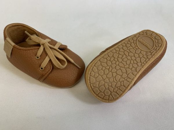 Shoes - Size 02 Infant, 6/12 Month, Brown MyGGPP Crib Shoe