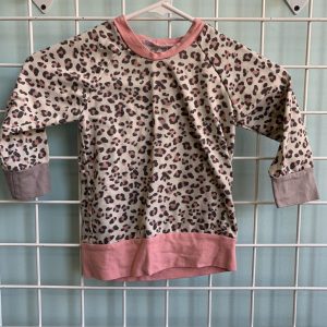 Size 4T - Pink/Cream/Grey Cheetah Shirt