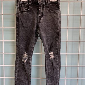 Size 4T - Black Distressed Jean