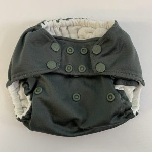 Cloth Diaper: Rump-a-Rooz Grow with Me Pocket in Grey (No Insert)