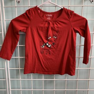 Size 4T - Red Reindeer Shirt