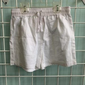 Size 10 - White Canvas Short