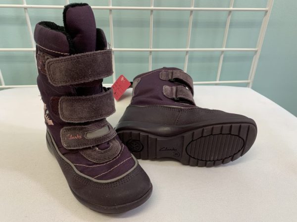 Boots - Size 09 Toddler, Purple Clarks Winter
