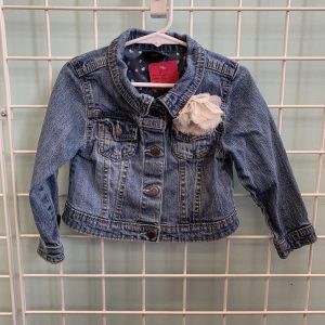Size 3T - Blue Jean Flower Jacket