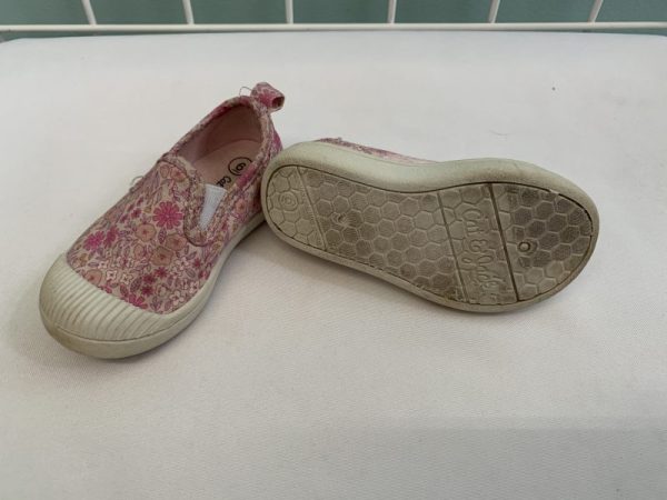 Shoes - Size 06 Toddler, Pink Floral Slip-On