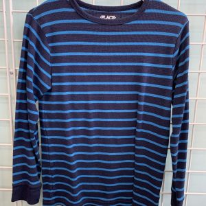 Size 14 - Blue Thermal Stripe Shirt