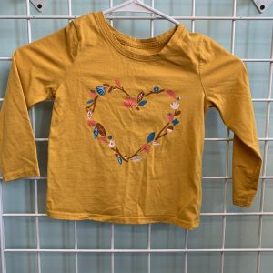 Size 4T - Yellow Heart Shirt