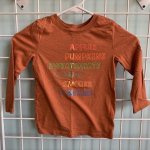 Size 4T - Orange Autumn Shirt