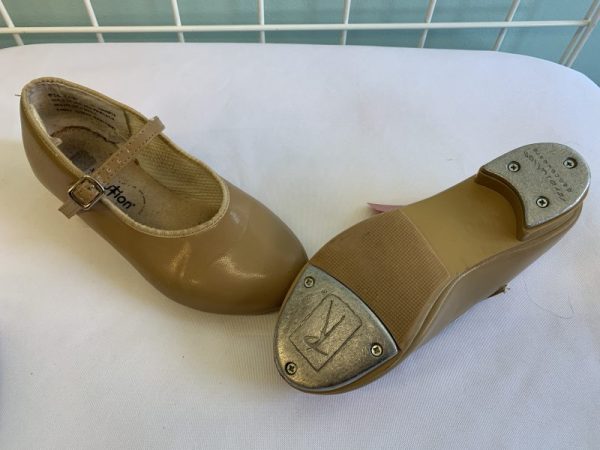 Dance Shoes - Size 03 Youth, Taupe Tap