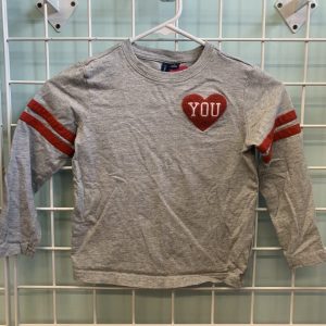 Size 5 - Grey/Red Love You Janie & Jack Shirt