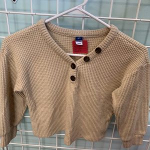 Size 6/7 - Brown Waffle Weave Shirt