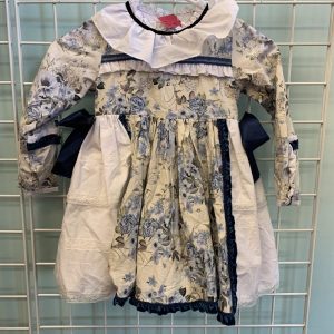 Size 6 - Blue/White/Cream Floral Dress