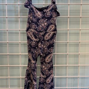 Size 2T - Blue Paisley Jumpsuit Romper
