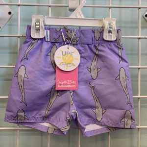 Size 12/18 Month - Purple Shark Swim Trunk (New)