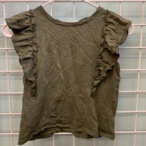 Size 10/12 - Green Ruffle Shirt