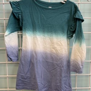 Size 2T - Green/Blue Dip Dye Tea Dress