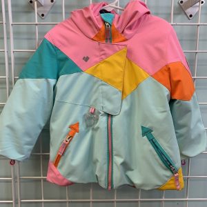 Size 3 - Pink/Green Obermeyer Winter Ski Jacket