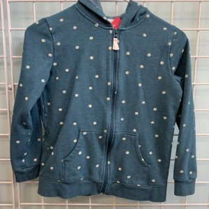 Size 10/12 - Blue/White Polka Dot Sweatshirt