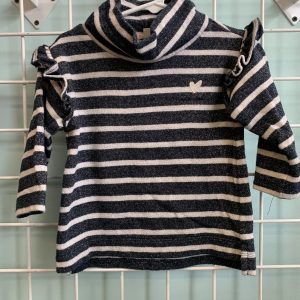 Size 2T - Blue/White Stripe Shirt