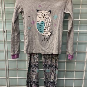 Size 8 - Grey/Purple Owl PJ Set