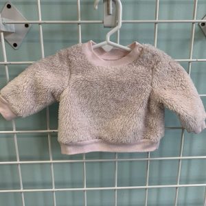 Size 00 Newborn - Pink Fuzzy Sweatshirt