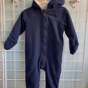 Size 18/24 Month - Blue Fleece Snowsuit
