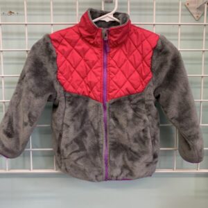 Size 5T - Pink/Grey Champion Fleece