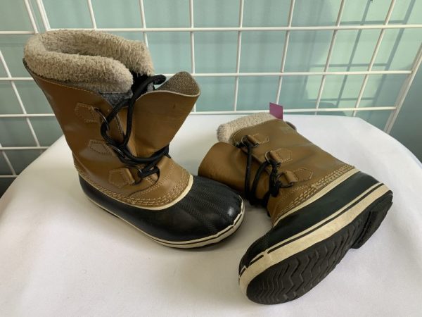 Boots - Size 02 Youth, Black/Brown Sorel Winter