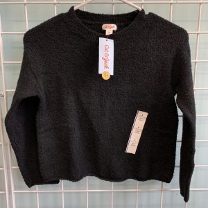 Size 10/12 - Black Fuzzy Shirt (New)