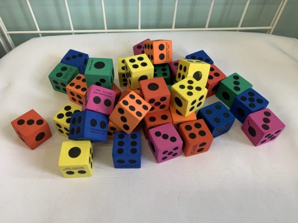 Toy: Foam Dice - Set of 36