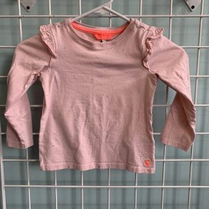 Size 6 - Pink Sparkle Ruffle Shirt