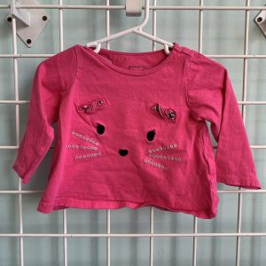 Size 12 Month - Pink Cat Shirt