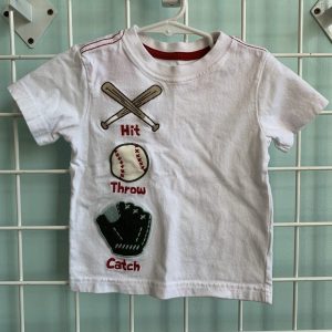 Size 12/18 Month - White Baseball Gymboree Shirt