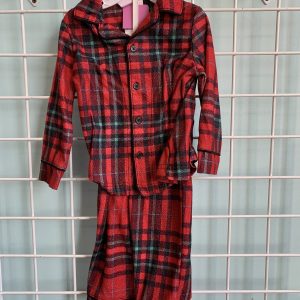 Size 18 Month - Red/Green Plaid PJ Set