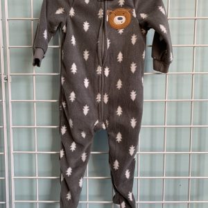 Size 18 Month - Grey/White Bear Fleece Sleeper
