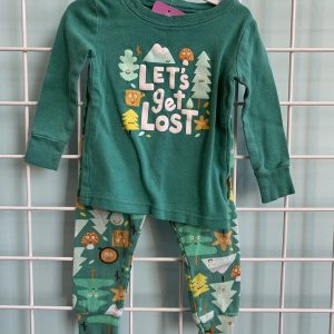 Size 18/24 Month - Green Let's Get Lost PJ Set