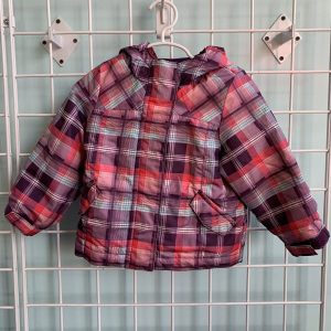 Size 18 Month - Purple/Pink Plaid 3 in 1 Jacket
