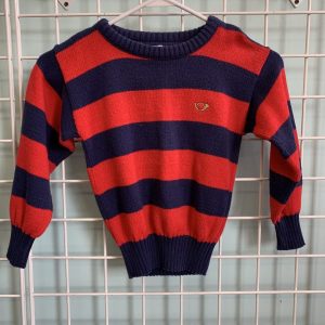 Size 5/6 - Blue/Red Stripe Sweater