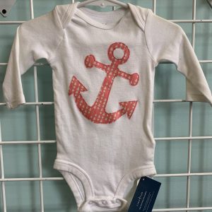 Size 03/06 Month - White/Pink Anchor Onesie (New)