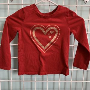 Size 5T - Red Heart Shirt
